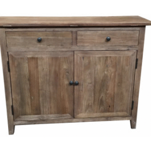 wp-image-tigress-32896.png "St Lucia" Recycled Elm Timber 2 Drawer 2 Door Buffet Natural, 100cmW x 28cmD x 80cmH