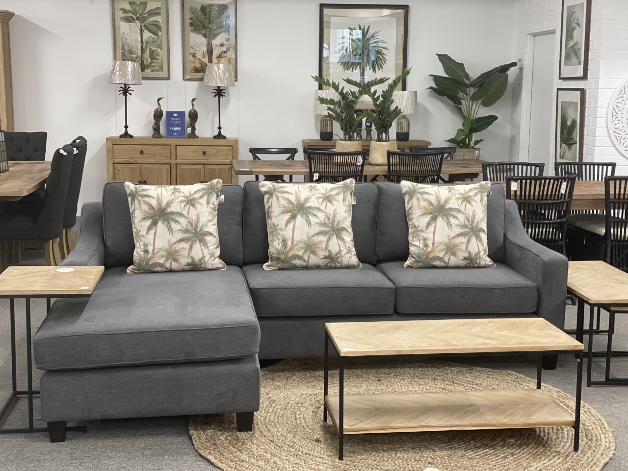 "Amalfi" Hamptons Style Australian Made 3.5 Seater Lounge with Reversible Chaise, 240cm W x 95Cm D x 170cm L (RRP $2999) - Image 2