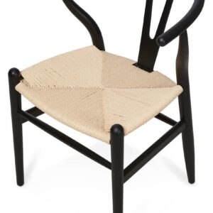 wp-image-tigress-33275.jpg "Wishbone" Hamptons Style Beechwood Chair in Black with Natural Rope (RRP $449)