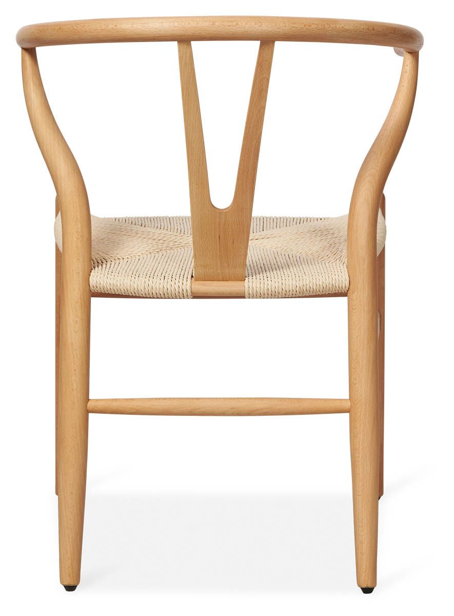 "Wishbone" Hamptons Style Beechwood Chair in Natural (RRP $449) - Image 3