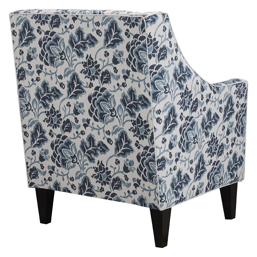 "Amelie" Australian Made Hamptons Style Occasional Armchair, Warwick Montauk Range Fabric with White Piping (RRP $1699) - Image 4