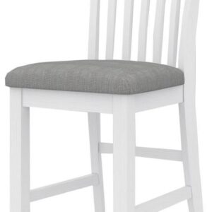wp-image-tigress-34285.jpg "Cove" Hamptons Style Kitchen Bench Bar Chair Brushed White with Cushioned Seat W46 x D57x H110CM (RRP $399)