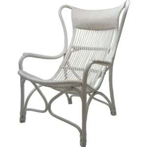 wp-image-tigress-34306.jpg "Byron" Alfresco Hamptons Style Rattan Cane Occasional Chair White, 66cmW x 94cmD x 102cmH (RRP $799)