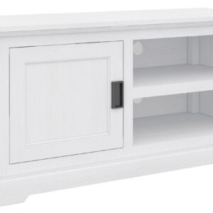 wp-image-tigress-34797.jpg "Cove" Hamptons Style TV Unit 1 Door 2 Niches, Brushed White, 120cmW x 45cmD x 60cmH (RRP $749)