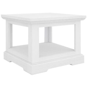 wp-image-tigress-34946.jpg "Cove" Hamptons Style Side Lamp Table, Brushed White, 60cmW x 60cmD x 45cmH (RRP $449)