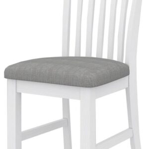 wp-image-tigress-35337.jpg "Cove" Hamptons Style Dining Chair with Grey Cushioned Seat, Brushed White (RRP $399)
