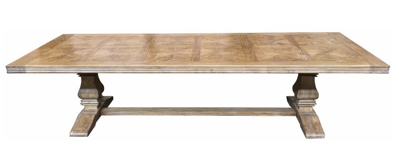 Maison Royale Hamptons Style Dining Table Recycled Elm, 320cmL x 120cmD x 77cmH (RRP $5499)