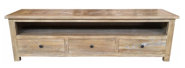 "Chateau" Parquetry TV Entertainment Unit Elm, 190cm