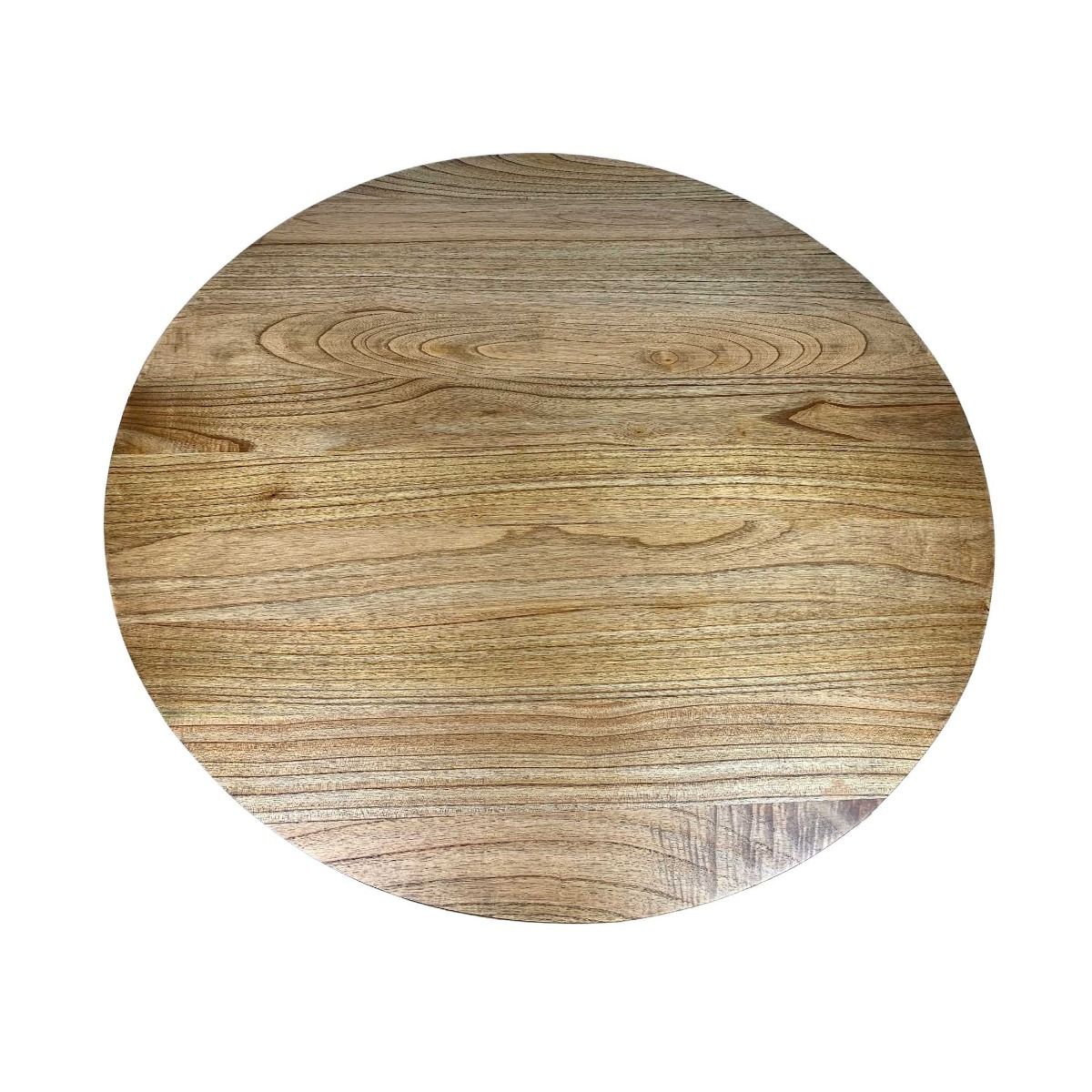 "Bali" Resort Style Round Solid Hardwood Timber Dining Table, 120cm Dia x 76cmH (RRP $999) - Image 8