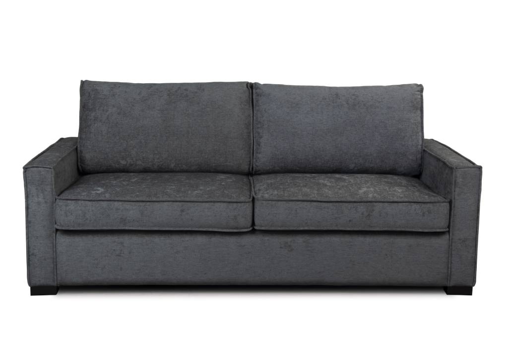 "Elanora" 2.5 Seater Sofa Bed Lounge with Queen Mattress, Storm Grey (RRP $1999) - Image 2