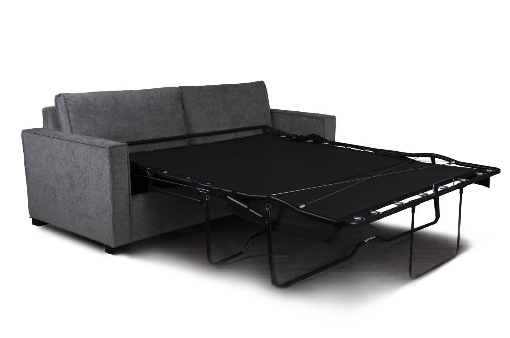 "Elanora" 2.5 Seater Sofa Bed Lounge with Queen Mattress, Storm Grey (RRP $1999) - Image 3