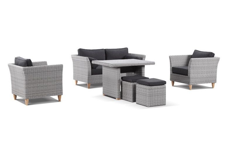"Tahiti" Hamptons Style Outdoor Lounge & Dining Suite (RRP $3790)