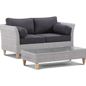 wp-image-tigress-36519.jpg "Tahiti" Hamptons Style Outdoor Setting 2 Seater and 2 x 1 Seater Lounges with Coffee Table, Grey with Denim Cushions