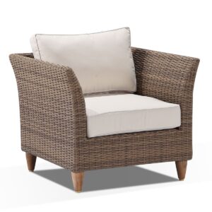 wp-image-tigress-36523.jpg "Tahiti" Hamptons Style Outdoor Wicker Armchair in Brushed Wheat with Cream Cushions
