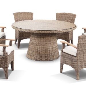 wp-image-tigress-36557.jpg "Seychelles" Hamptons Style Outdoor Wicker Dining Setting with 1.5m Round Table & 6 Coastal Chairs (RRP $4499)