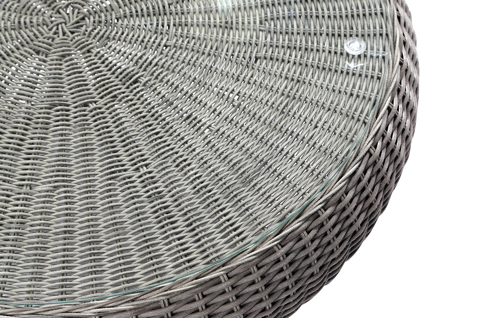 "Seychelles" Hamptons Style Outdoor Wicker Lounge 2+1+1 Setting with Coffee Table, Brushed Grey (RRP $3999) - Image 5
