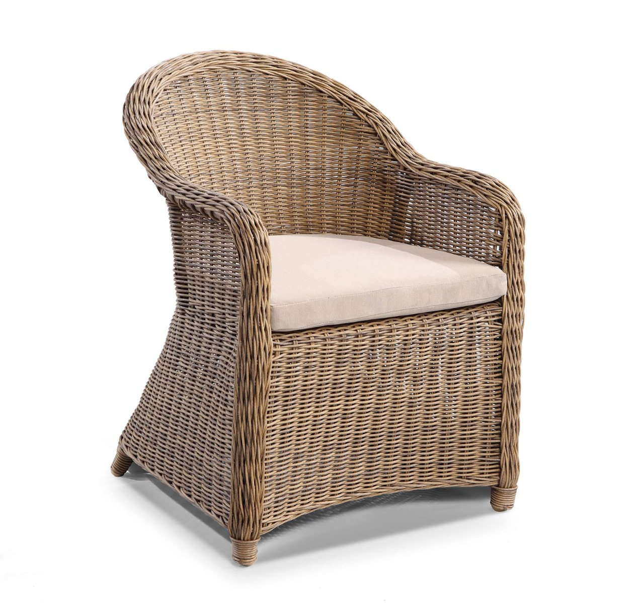 "Seychelles" Hamptons Style 7 Piece Outdoor Dining Setting 150cm Table with 6 Chairs, Brushed Wheat (RRP $4999) - Image 2