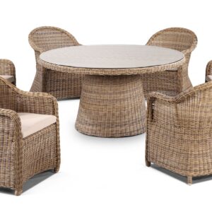 wp-image-tigress-36584.jpg "Seychelles" Hamptons Style 7 Piece Outdoor Dining Setting 150cm Table with 6 Chairs, Brushed Wheat (RRP $4999)