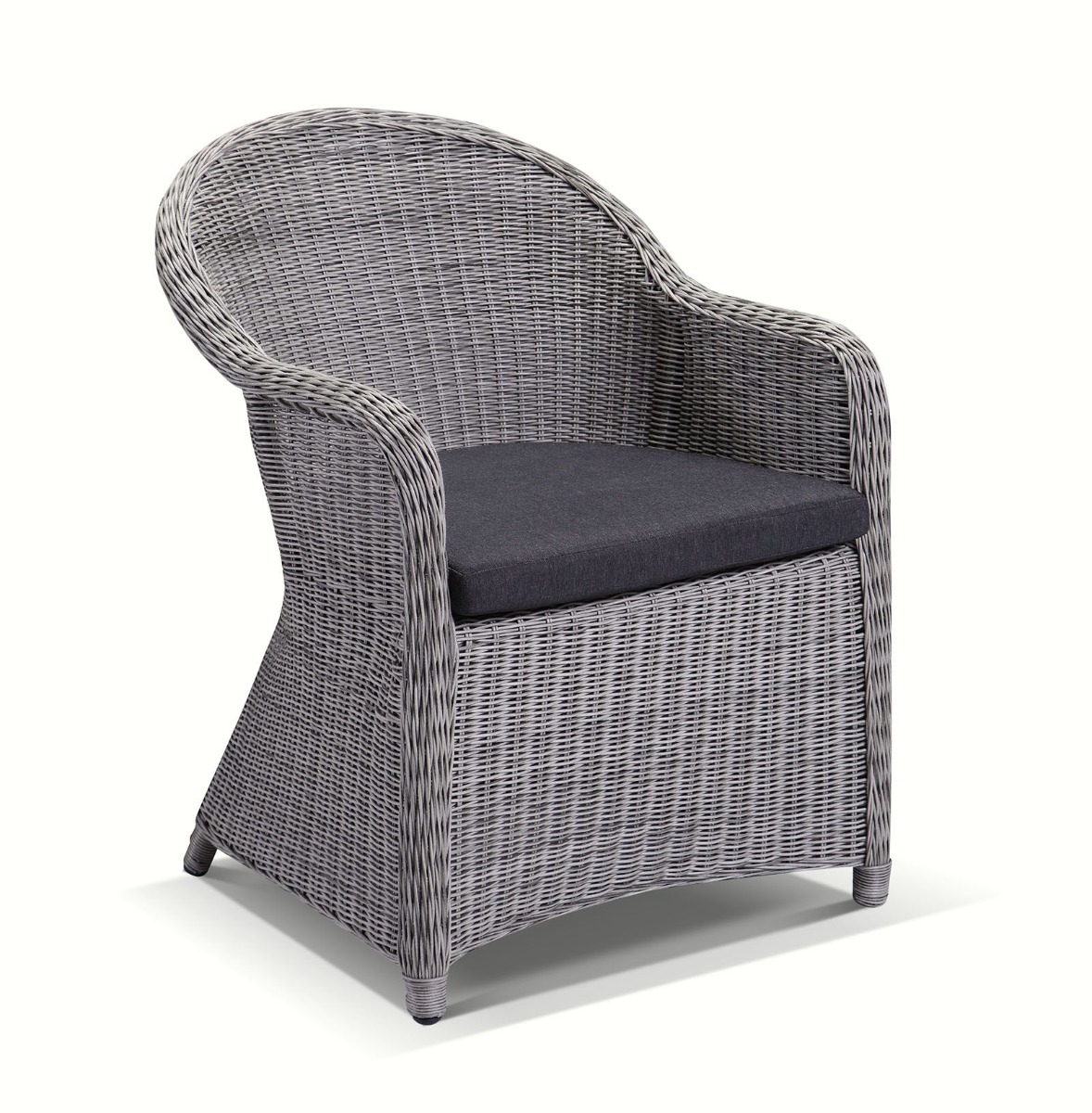 "Seychelles" Hamptons Style 7 Piece Outdoor Dining Setting 150cm Table with 6 Chairs, Brushed Grey (RRP $4999) - Image 2