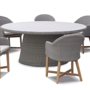 wp-image-tigress-36606.jpg "Seychelles" Hamptons Style Outdoor Dining Setting 180cm Table with 8 Malibu Chairs, Brushed Grey (RRP $6999)