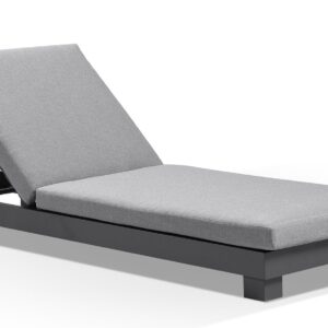 wp-image-tigress-36689.jpg "Hawaii" Hamptons Style Aluminium Sun Lounge in Charcoal with Sunbrella Cushion