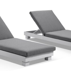 wp-image-tigress-36730.jpeg "Hawaii" Hamptons Style Aluminium Sun Lounge Set in White with Sunbrella Cushions