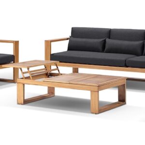 wp-image-tigress-36762.jpg "Hawaii" Hamptons Style Aluminium Outdoor Setting with 3, 2 & 1 Seater Lounges & Coffee Table in Teak with Denim Grey Cushions