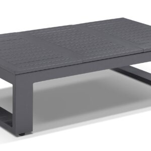 wp-image-tigress-36785.jpg "Hawaii" Hamptons Style Outdoor Aluminium Coffee Table in Charcoal, L120cm x D70cm x H36cm