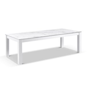 wp-image-tigress-36842.jpg "Hawaii" Hamptons Style Outdoor Ceramic & Aluminium 2.5m Table in White