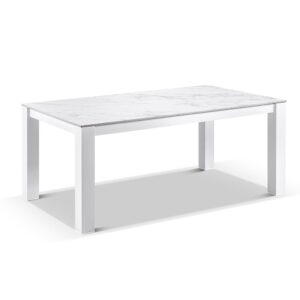 wp-image-tigress-36852.jpg "Hawaii" Hamptons Style Outdoor Ceramic & Aluminium 1.8m Table in White