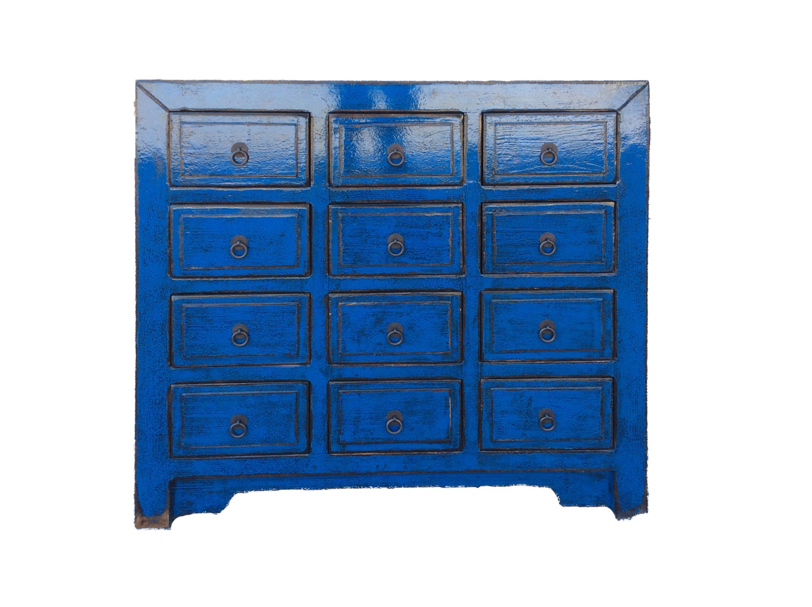 "Boracay" Hamptons Style Timber Buffet Sideboard Blue, 90cm x 30cm x 85cm (RRP $1699)