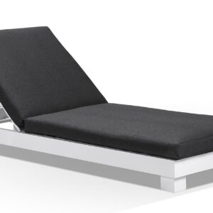 wp-image-tigress-37408.jpeg "Hawaii" Hamptons Style Aluminium Sun Lounge in White with Denim Grey Cushions