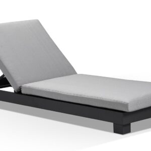 wp-image-tigress-37419.jpg "Hawaii" Hamptons Style Aluminium Sun Lounge in Charcoal with Olefin Grey Cushions