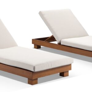 wp-image-tigress-37539.jpg "Hawaii" Hamptons Style Aluminium Sun Lounge Set in Teak Look with Cream Cushions
