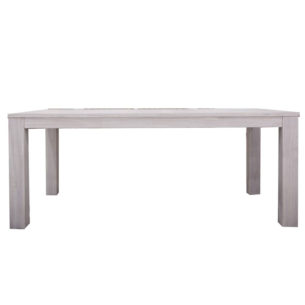 "Avalon" Hamptons Style Coastal Timber 190x100cm Dining Table, White Wash (RRP $1049) - Image 2