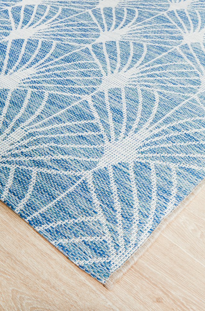 "Terrace" Hampton Style Outdoor/Indoor Rug 5502, Blue - Image 2