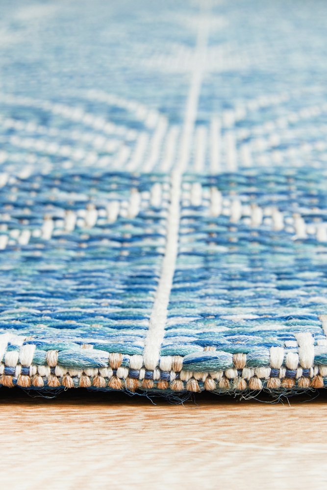 "Terrace" Hampton Style Outdoor/Indoor Rug 5502, Blue - Image 3
