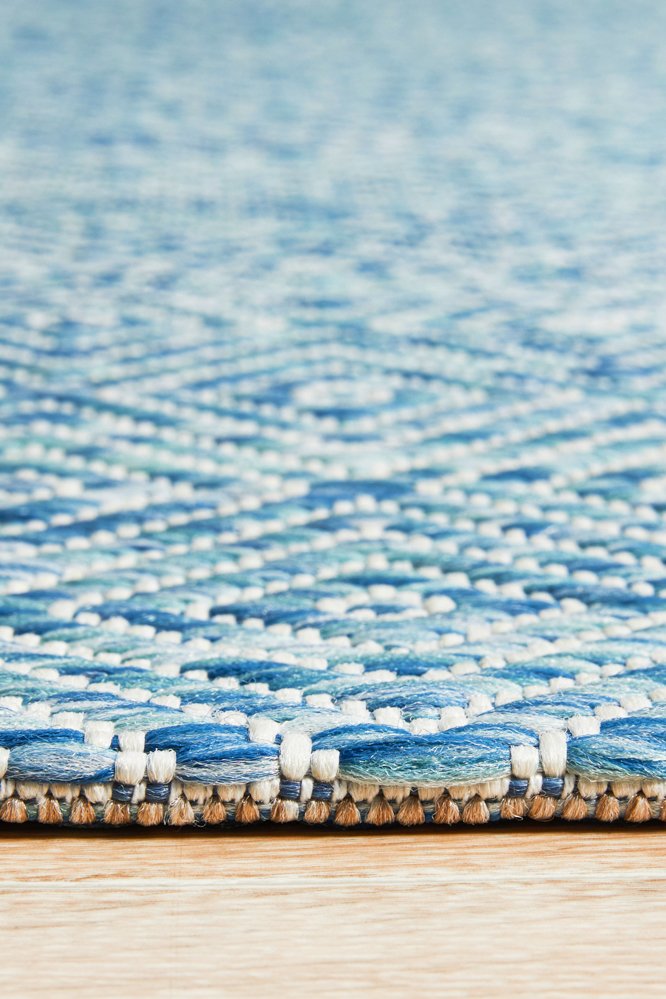 "Terrace" Hamptons Style Outdoor/Indoor Rug 5500, Blue - Image 3