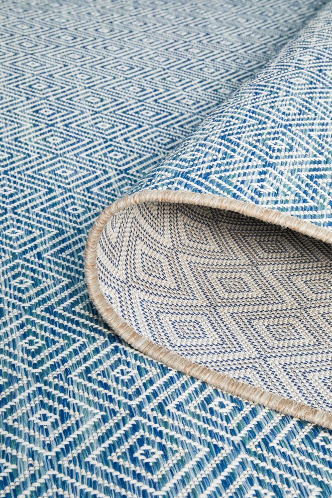 "Terrace" Hamptons Style Outdoor/Indoor Rug 5500, Blue - Image 4