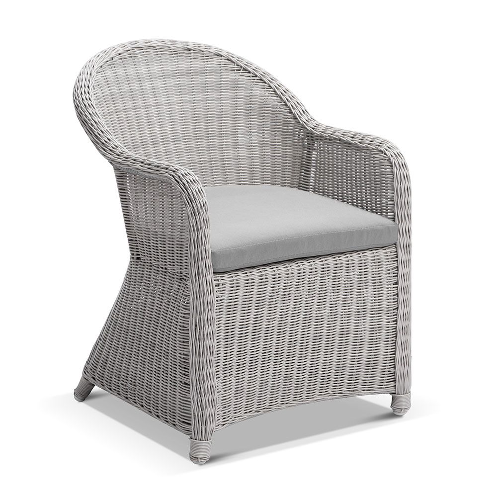 "Montego Bay" Hamptons Style Outdoor Aluminium 2m Dining Setting with 8 Wicker Chairs - Image 2