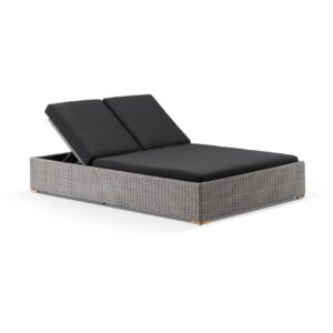 wp-image-tigress-39233.jpg "Waikiki" Hamptons Style Wicker Double Sun Lounge in Brushed Grey with Denim Cushions