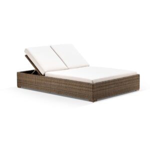 wp-image-tigress-39235.jpg "Waikiki" Hamptons Style Wicker Double Sun Lounge in Brushed Wheat with Cream Cushions