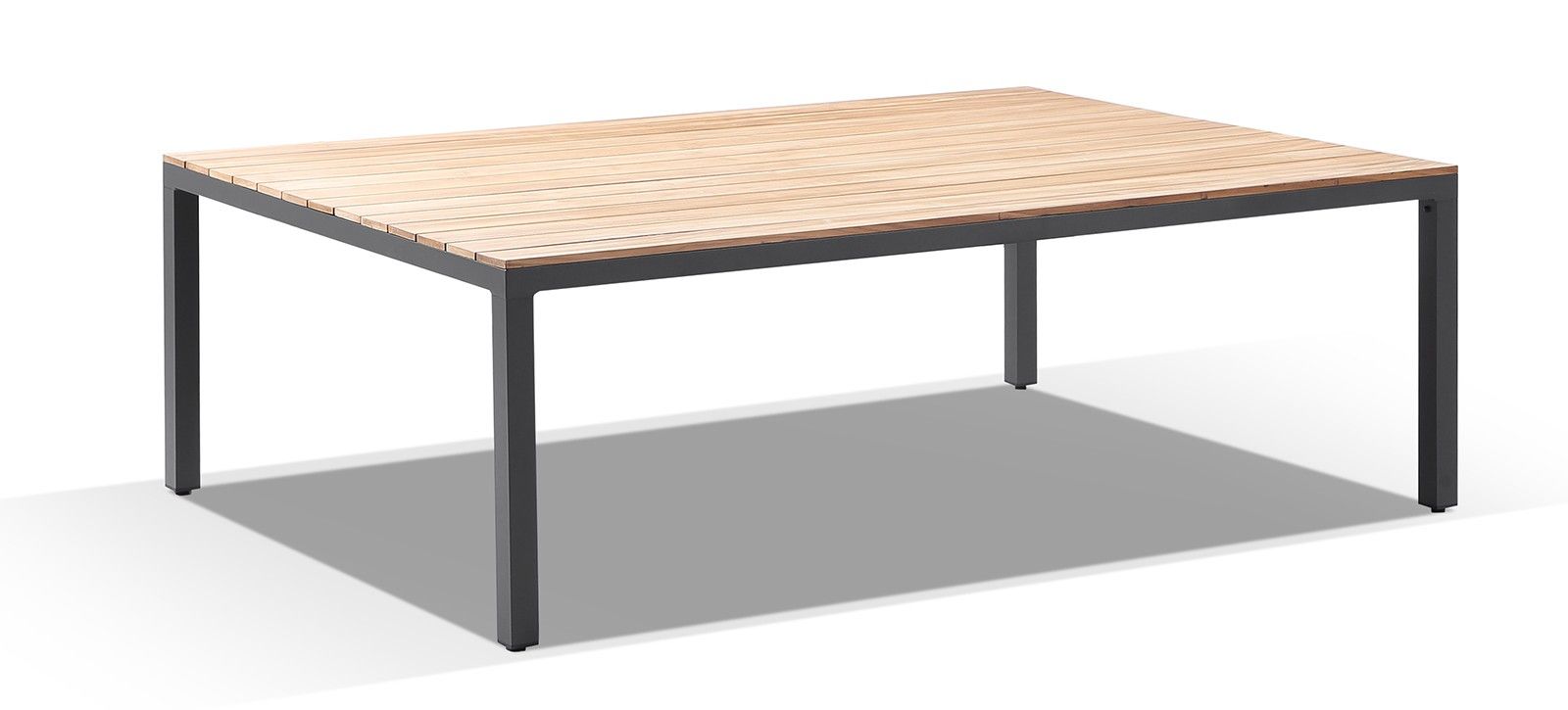 "Santorini" Hamptons Style Outdoor Aluminium 10 Seater Dining Table, Charcoal
