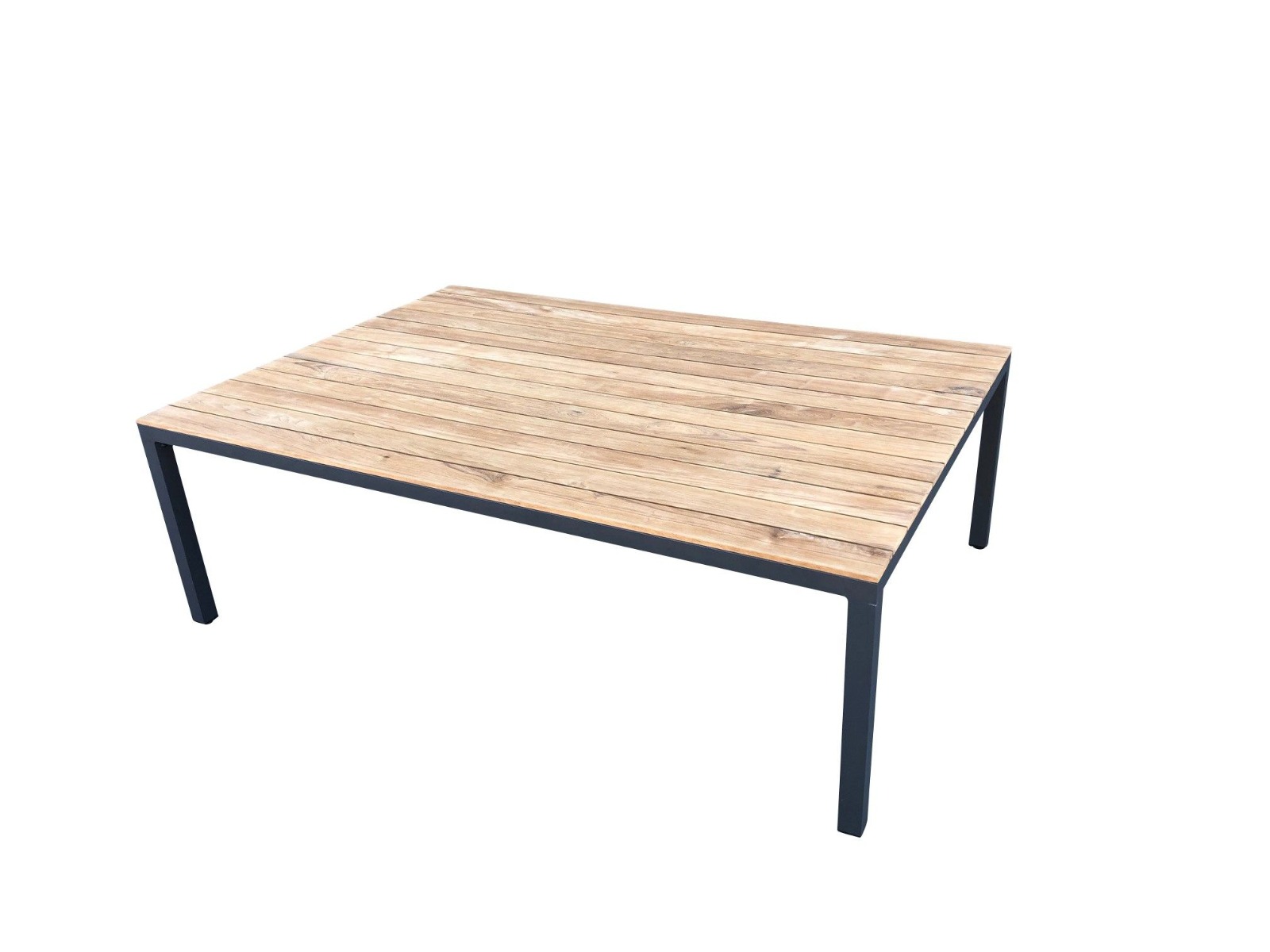 "Santorini" Hamptons Style Outdoor Aluminium 10 Seater Dining Table, Charcoal - Image 3