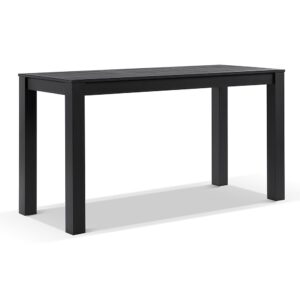 "Hawaii" Hamptons Style Outdoor Aluminium 2M Bar Table, Charcoal