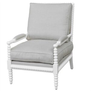 wp-image-tigress-39499.jpg "Bobbin" Hamptons Style Linen Fabric & Oak Timber Armchair, White & Natural Linen (RRP $1799)