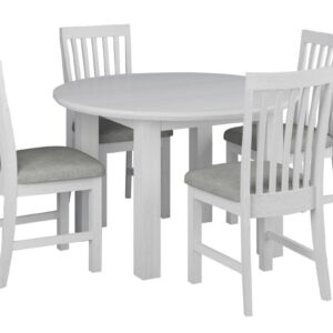 wp-image-tigress-39710.jpg "Cove" Hamptons Style Round 120cm Brushed White Dining Table Setting with 4 Cove Chairs (RRP $2499)