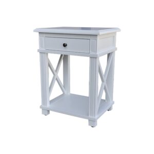 wp-image-tigress-39902.jpg "Noosa" Hamptons Style Solid Timber Side Table White, 50cmW x 40cmD x 65cmH (RRP $899)