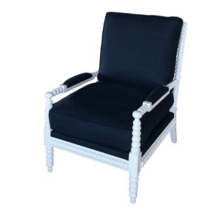 wp-image-tigress-39914.jpg "Bobbin" Hamptons Style Linen Fabric & Oak Timber Armchair, White & Navy Blue (RRP $1799)