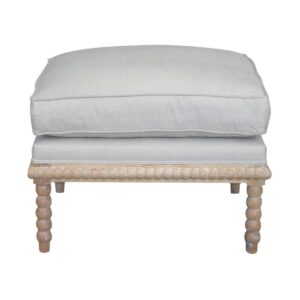 wp-image-tigress-39961.jpg "Bobbin" Hamptons Style Linen Fabric & Oak Timber Ottoman, Whitewash Oak & Oatmeal